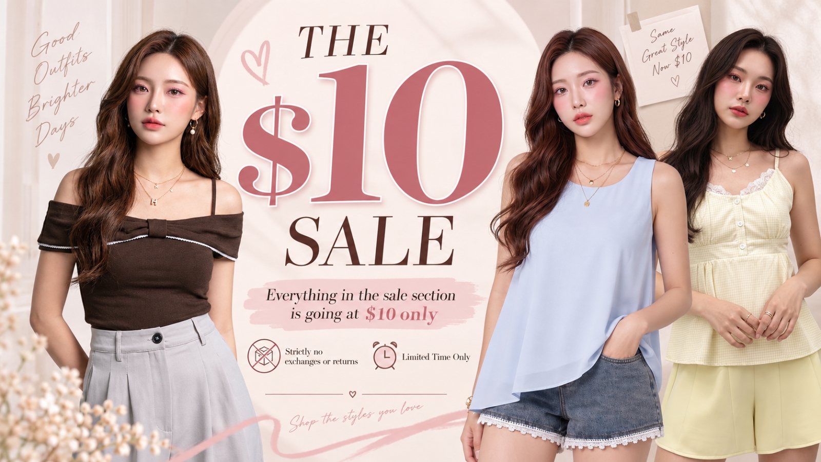 THE $10 SALE