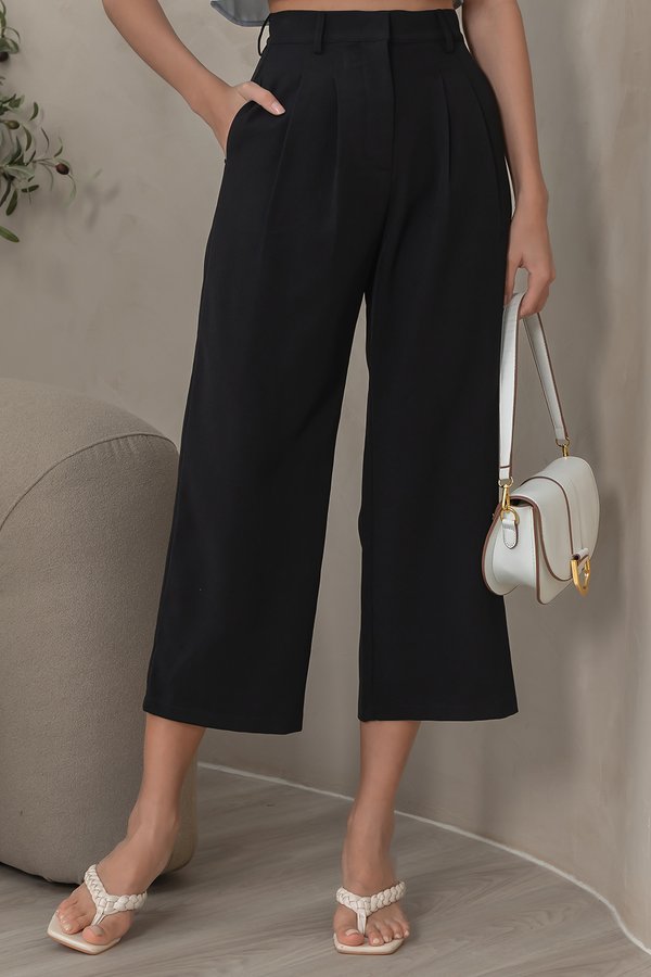 Pewter Culottes Black