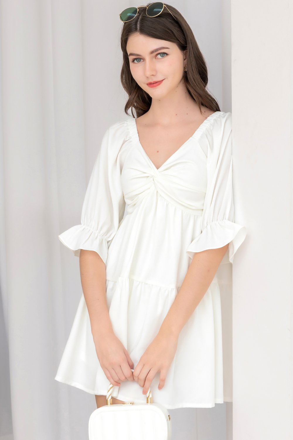 White flowy 2024 summer dress