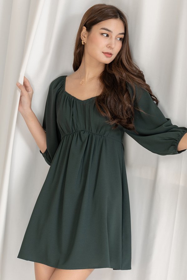 Lennox Dress Dark Green