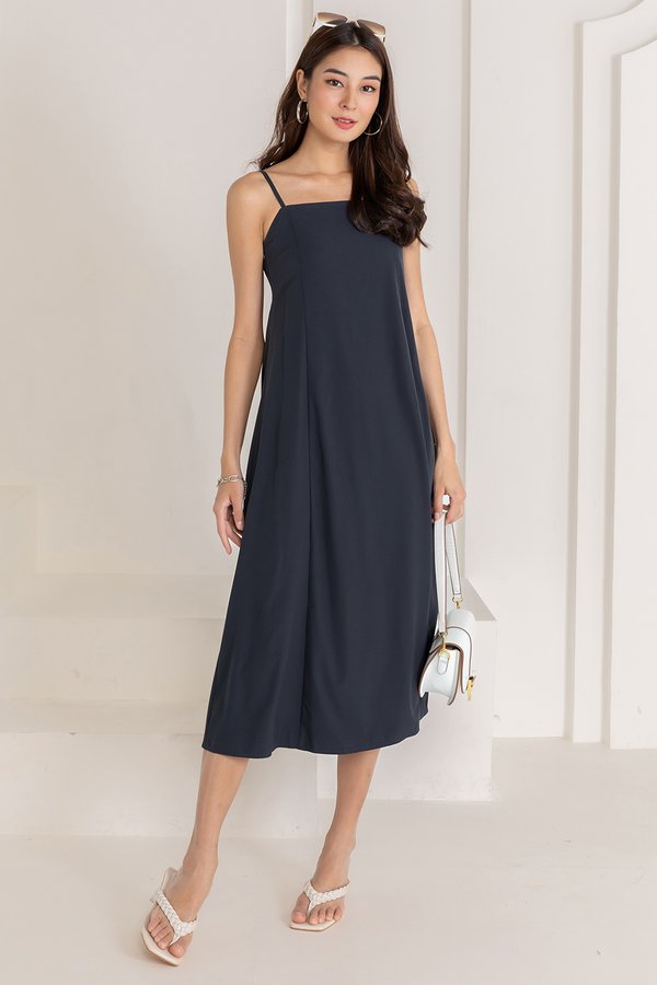 Claudette Dress Dark Grey