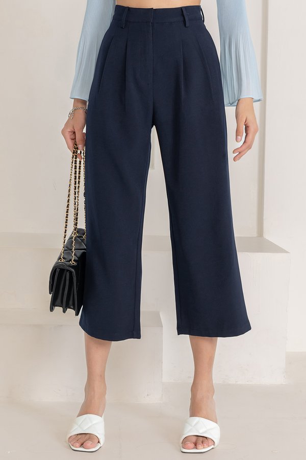 Pewter Culottes Navy