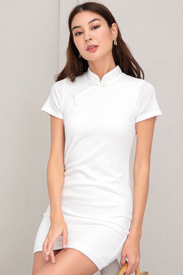 Qi Pao Dress White