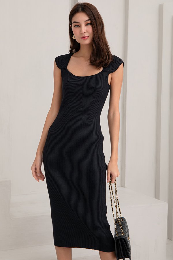 Teresa Knit Dress Black