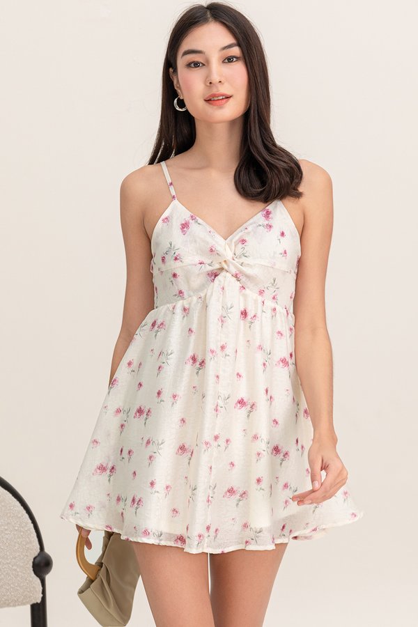 Aurora Romper Dress Rose