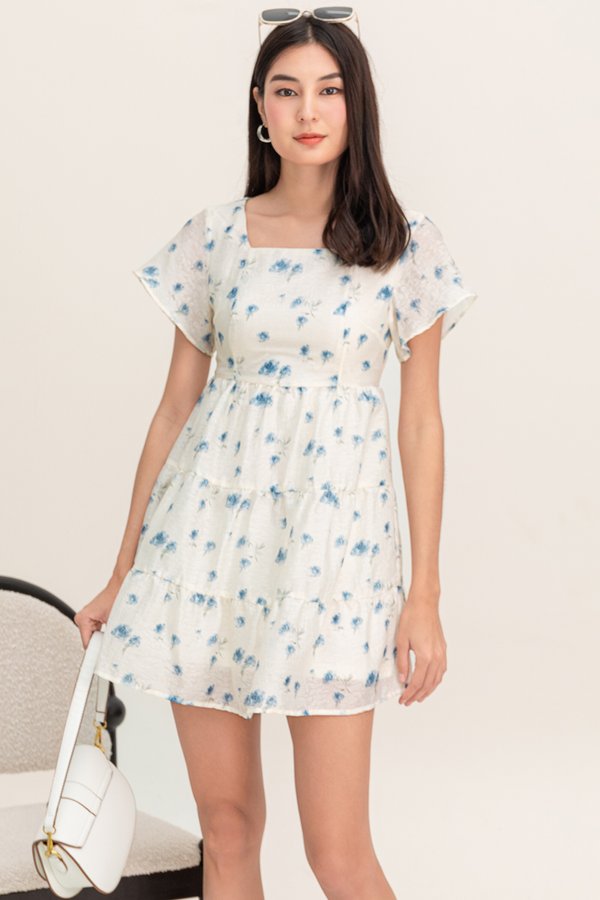 Leah Dress Blue