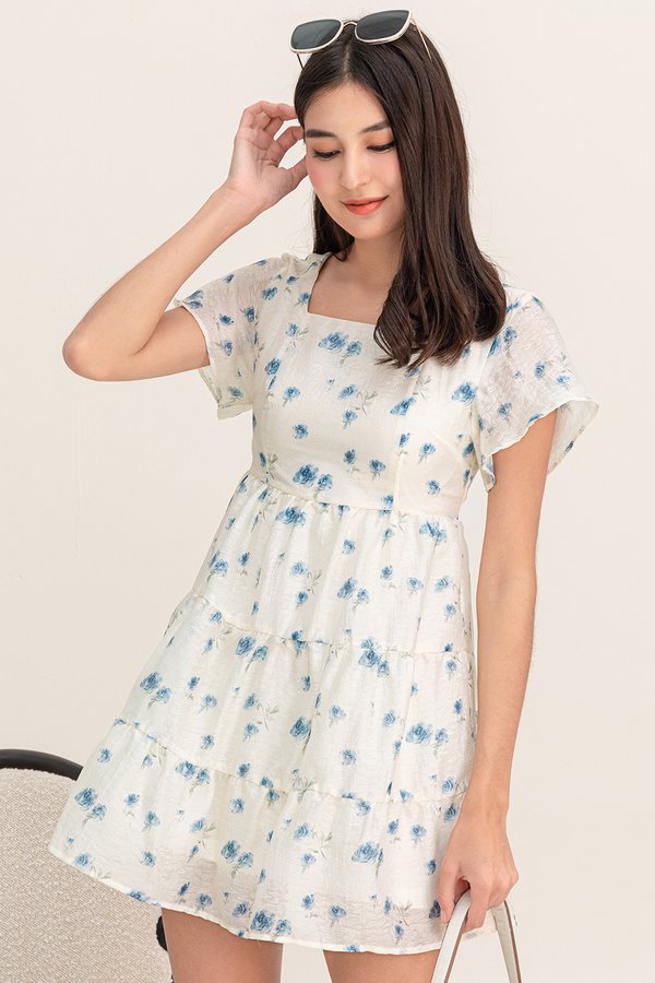 Leah Dress Blue