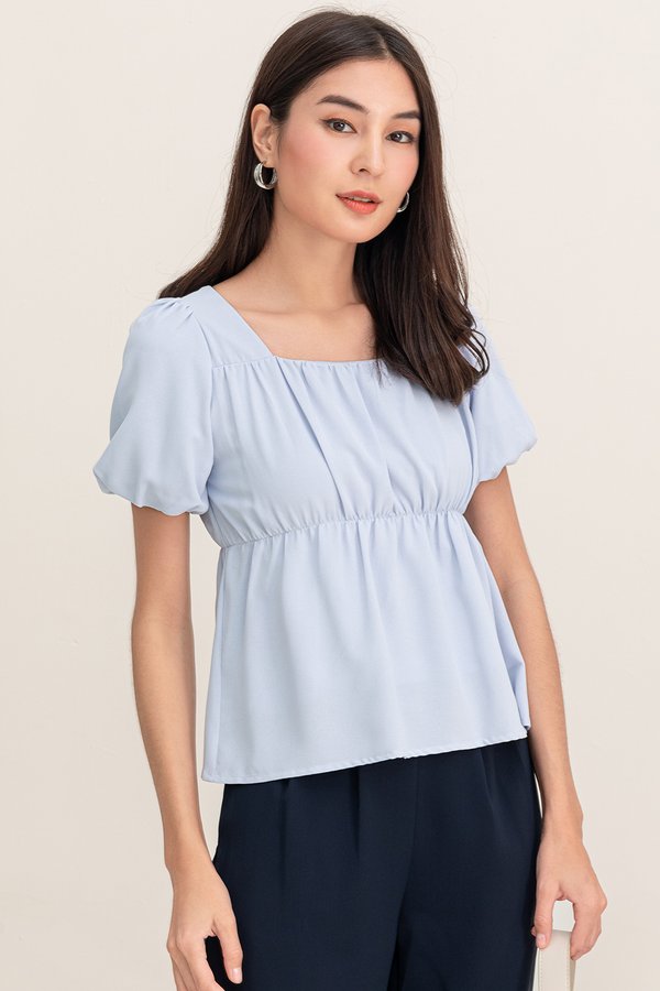 Lenna Top Sky Blue