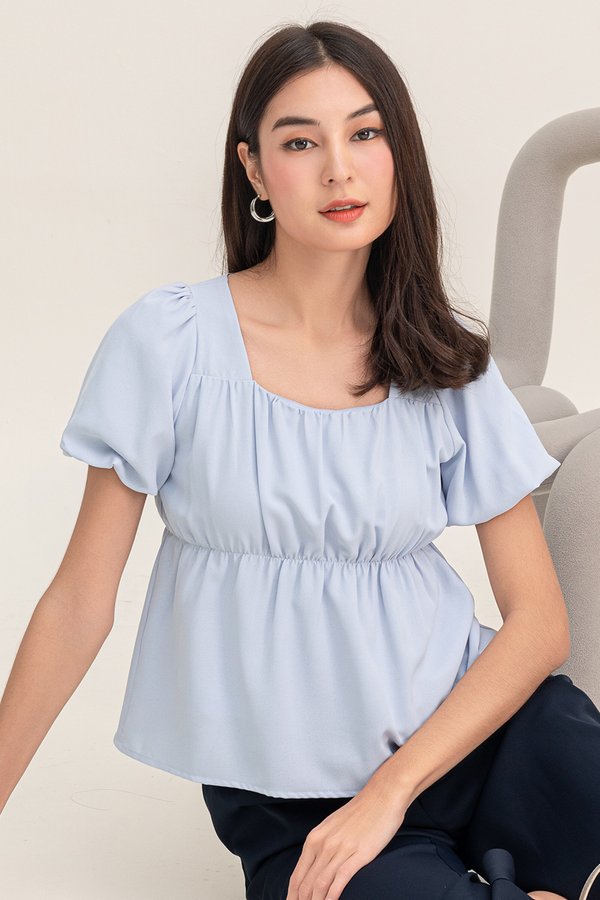 Lenna Top Sky Blue