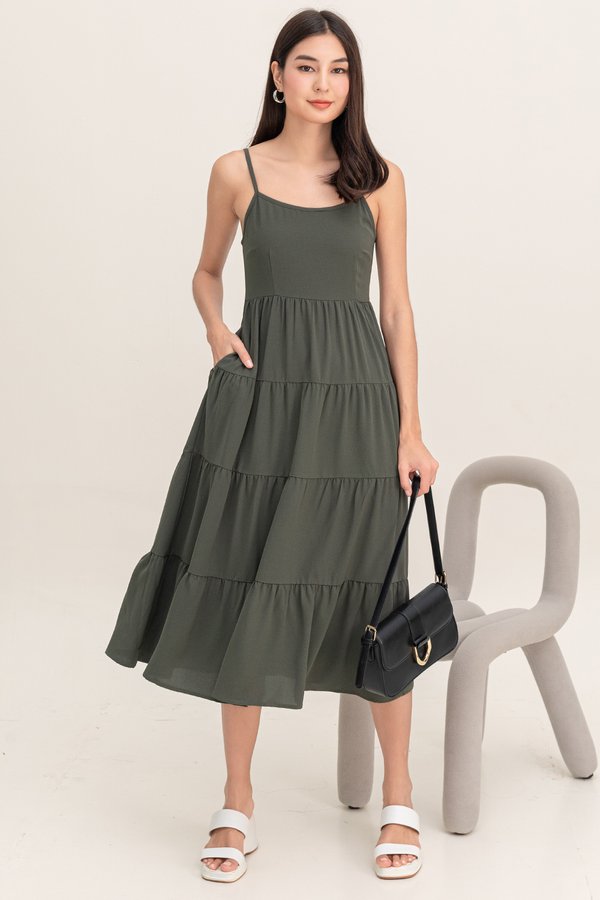 Della Dress Olive