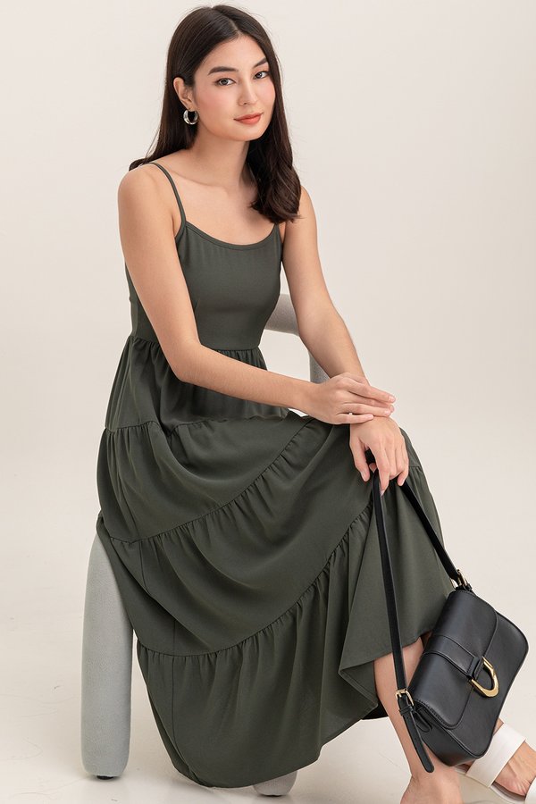 Della Dress Olive