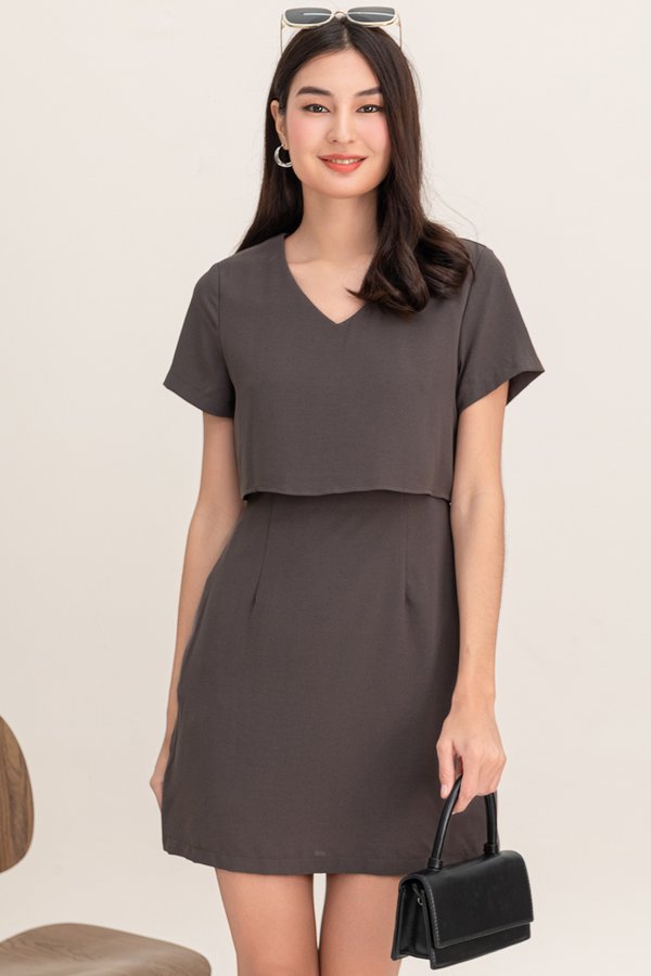 Alora Dress Dark Grey