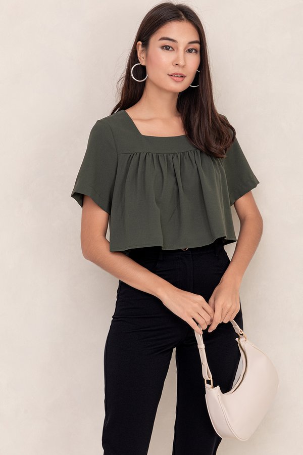 Fonda Top Olive