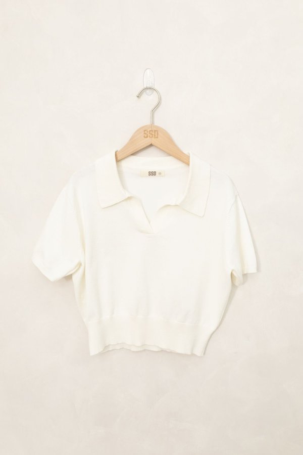 Ruth Knit Top White