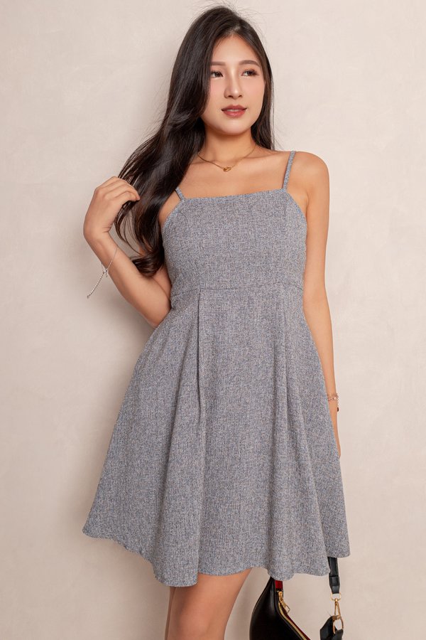 Brianna Romper Dress Grey