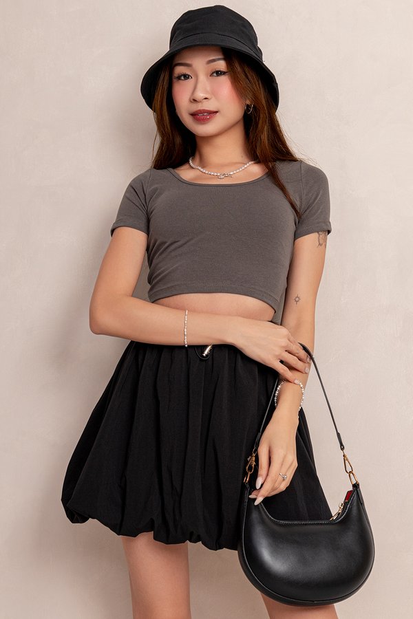 Cressida Padded Top Dark Grey *PLUSH*