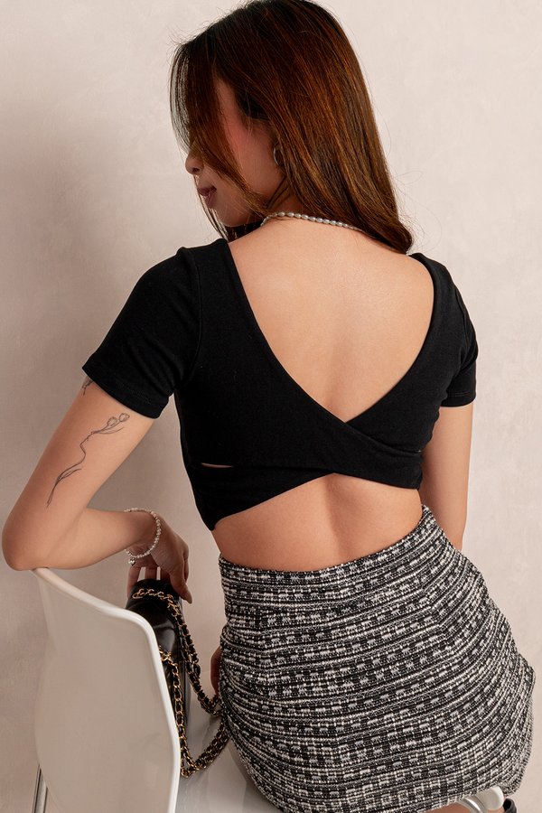 Cressida Padded Top Black *PLUSH*