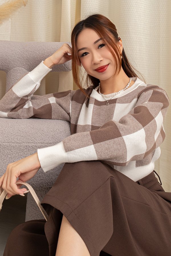 Blair Knit Top Wood