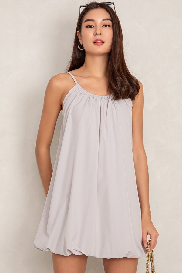 Esther Romper Dress Light Grey