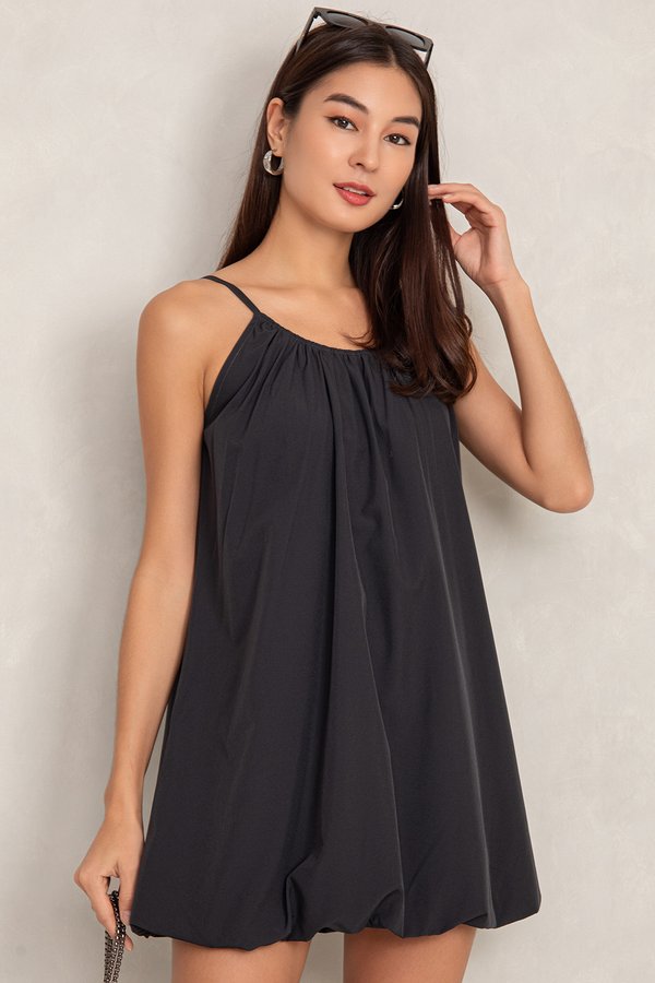 Esther Romper Dress Gunmetal