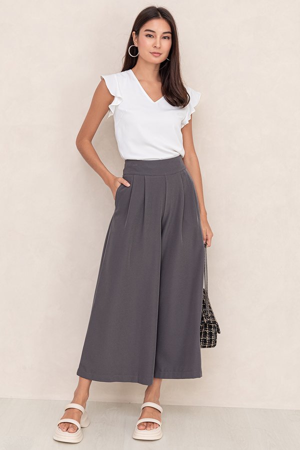 Cleeo Culottes Dark Grey