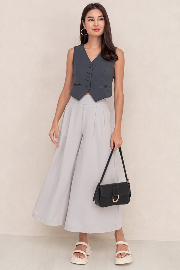 Cleeo Culottes Ecru Grey