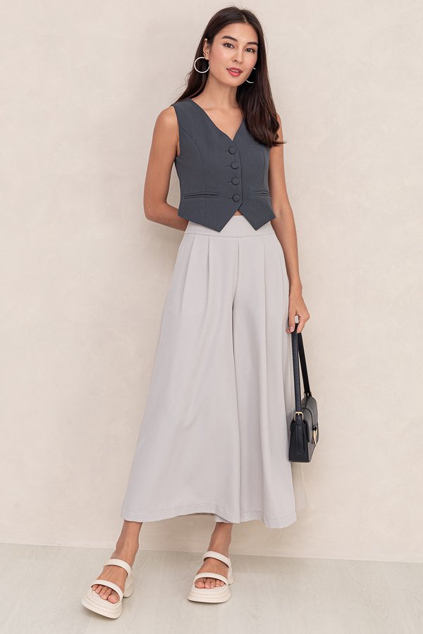 Cleeo Culottes Ecru Grey