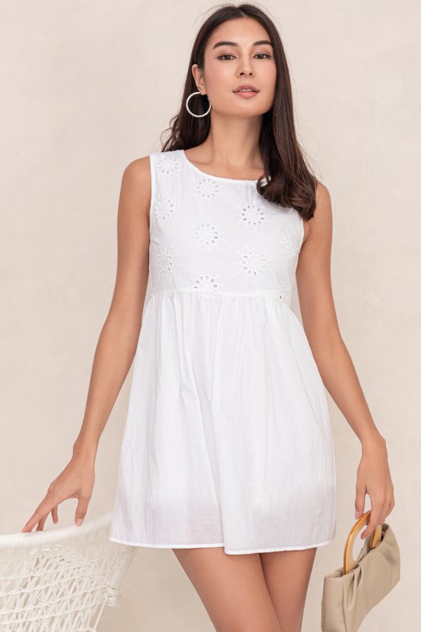 Willow Romper Dress Eyelet