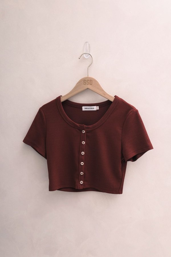 Monice Top Deep Red