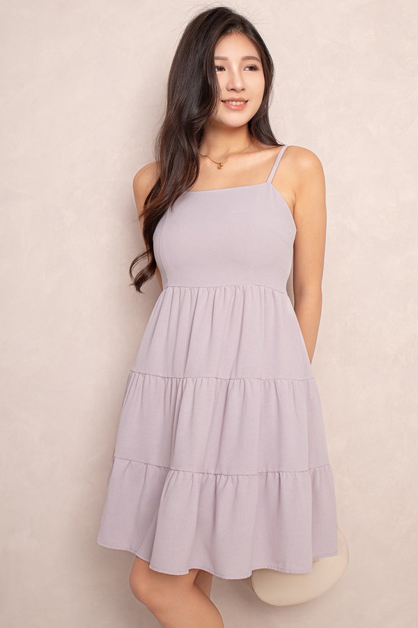 Tas Dress Grey Lilac