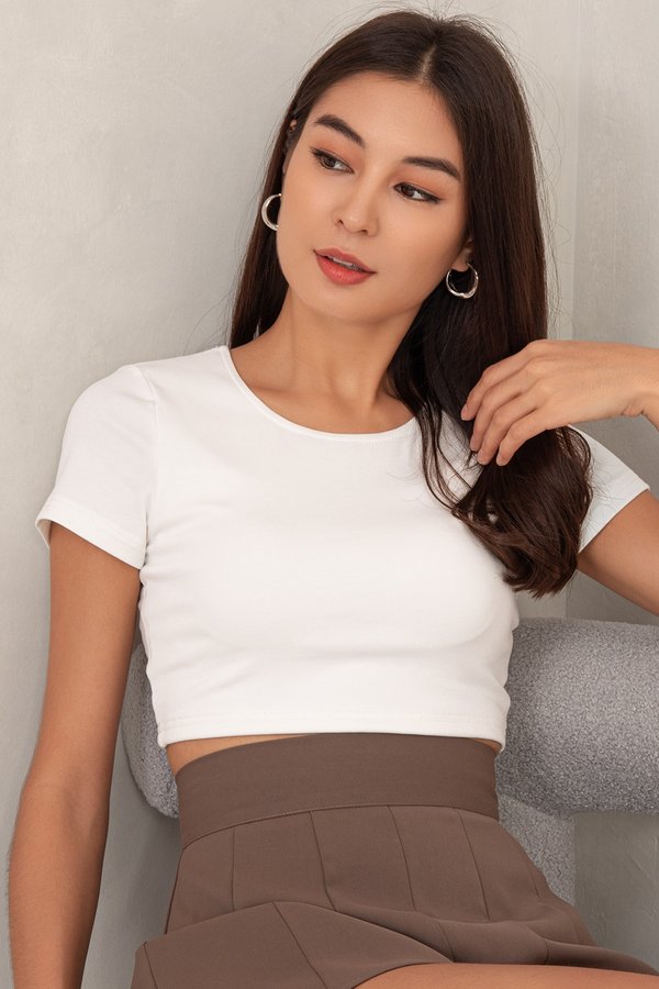 Jorene Padded Top White *PLUSH*