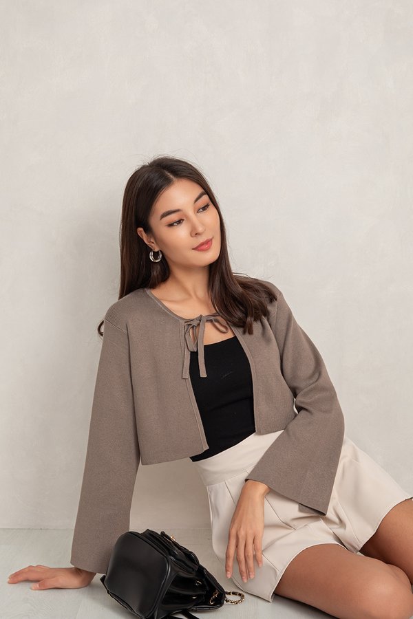 Ravenna Tie Cardi Wood