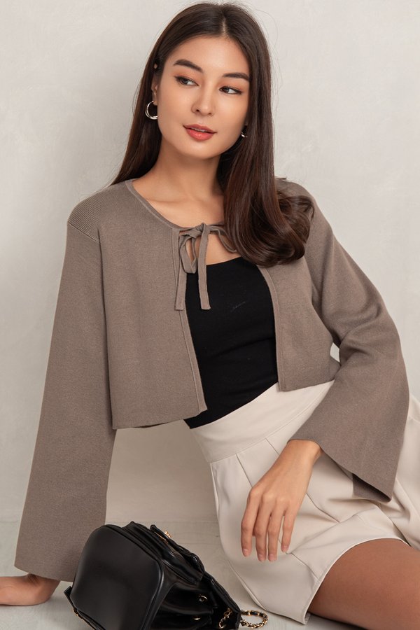 Ravenna Tie Cardi Wood