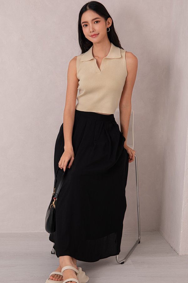 Kayden Midi Skirt Black