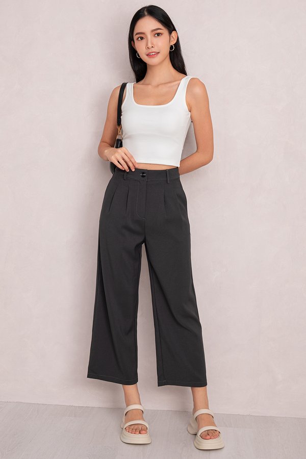 Kassidi Culottes Grey Contrast