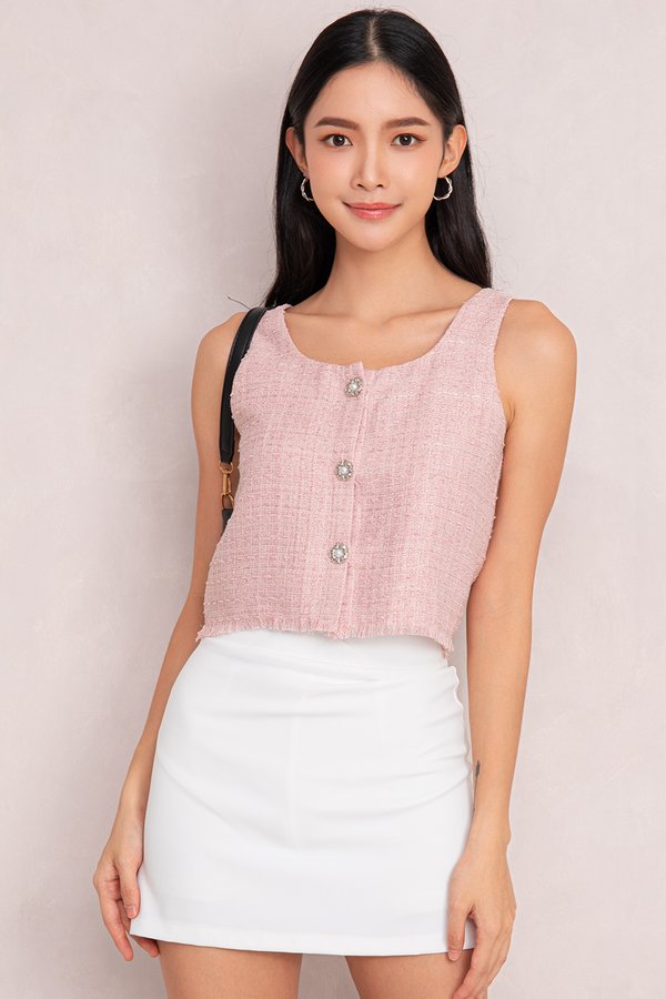 Charlotte Vest Top Pink