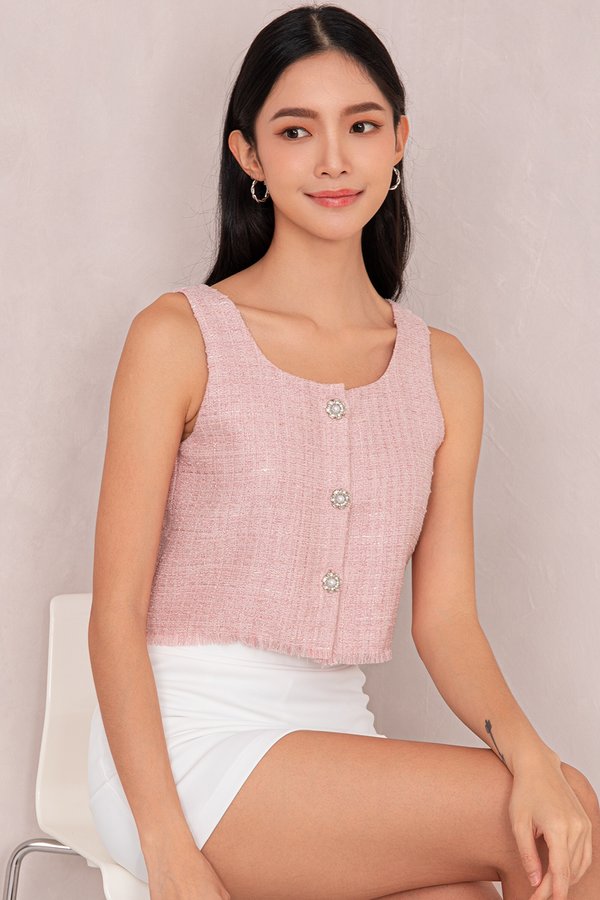 Charlotte Vest Top Pink