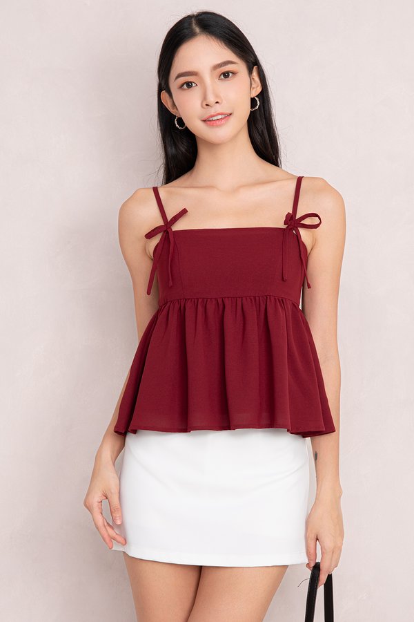 Maren Top Cherry Red