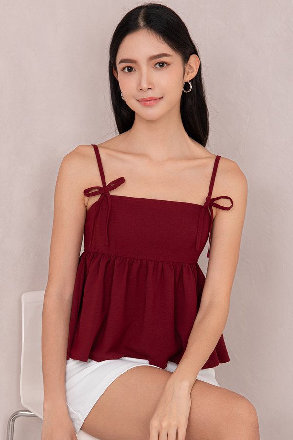 Maren Top Cherry Red