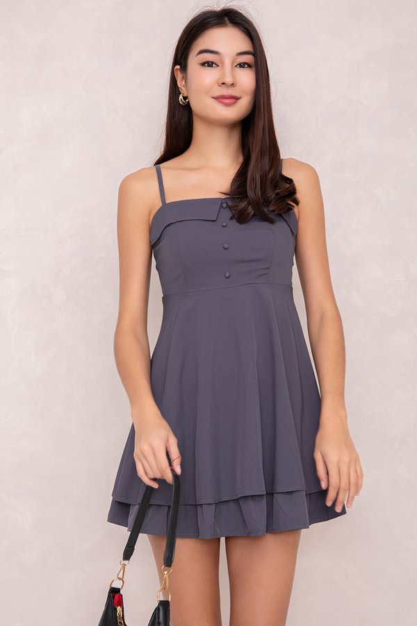 Stormi Dress Purplish Grey