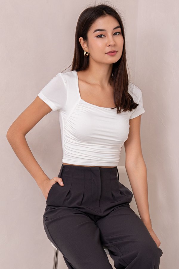 Tracy Padded Top White *MM*