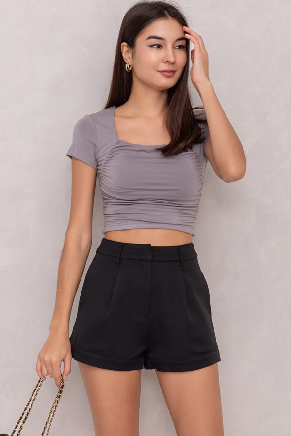 Tracy Padded Top Mid Grey *MM*