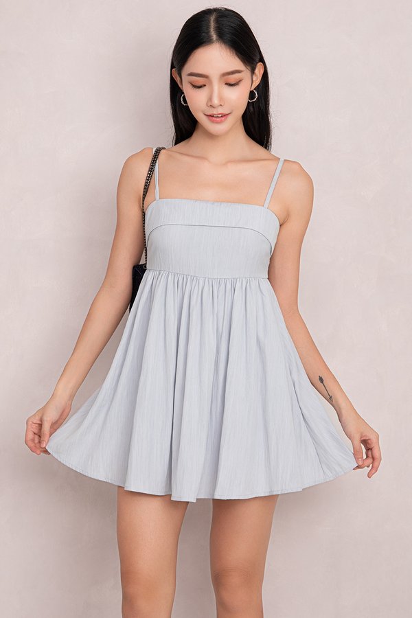 Lydia Romper Dress Ice Blue