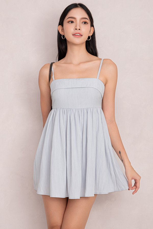 Lydia Romper Dress Ice Blue