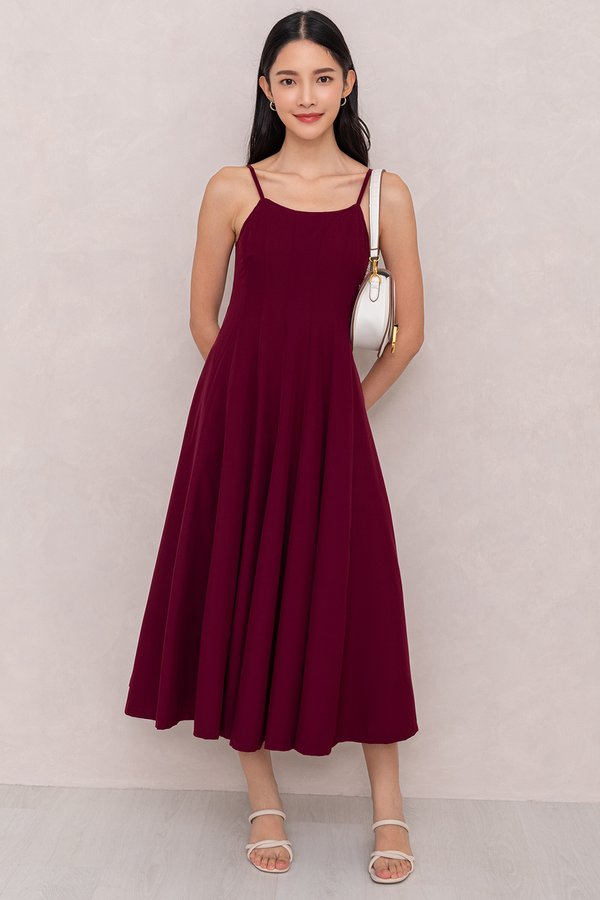 Livia Dress Maroon