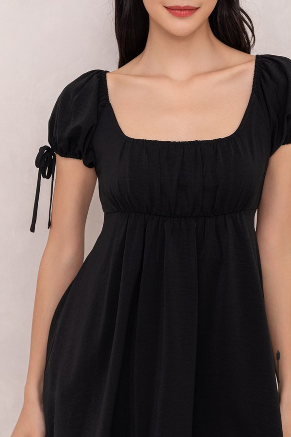 Kira Romper Dress Black