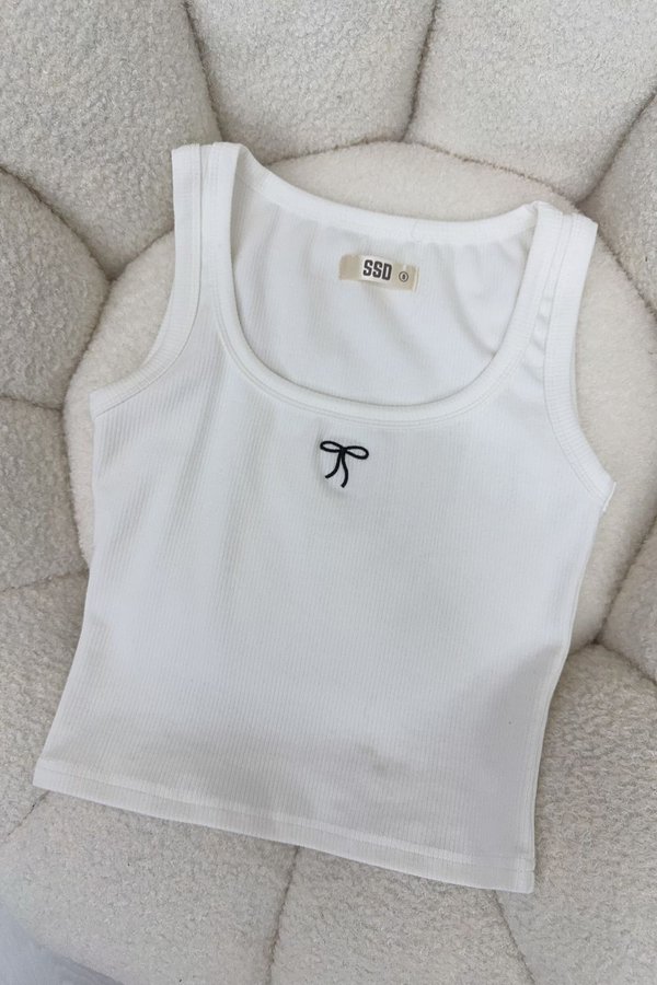 The Ribbon Top White