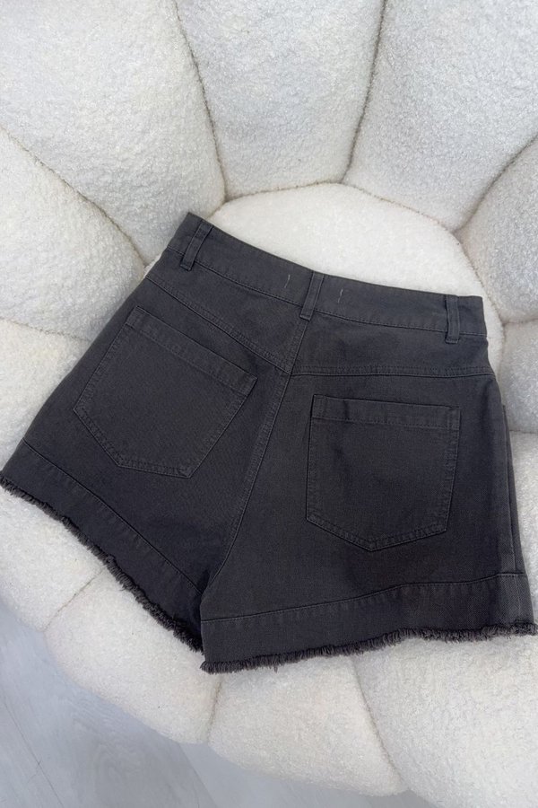 Norah Denim Shorts Ash Grey