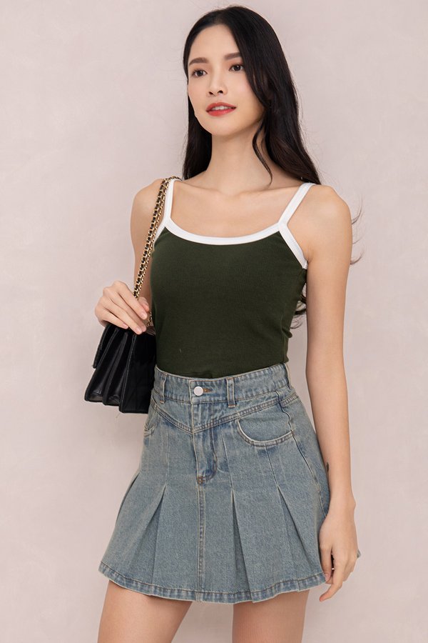 Rorie Padded Top Olive