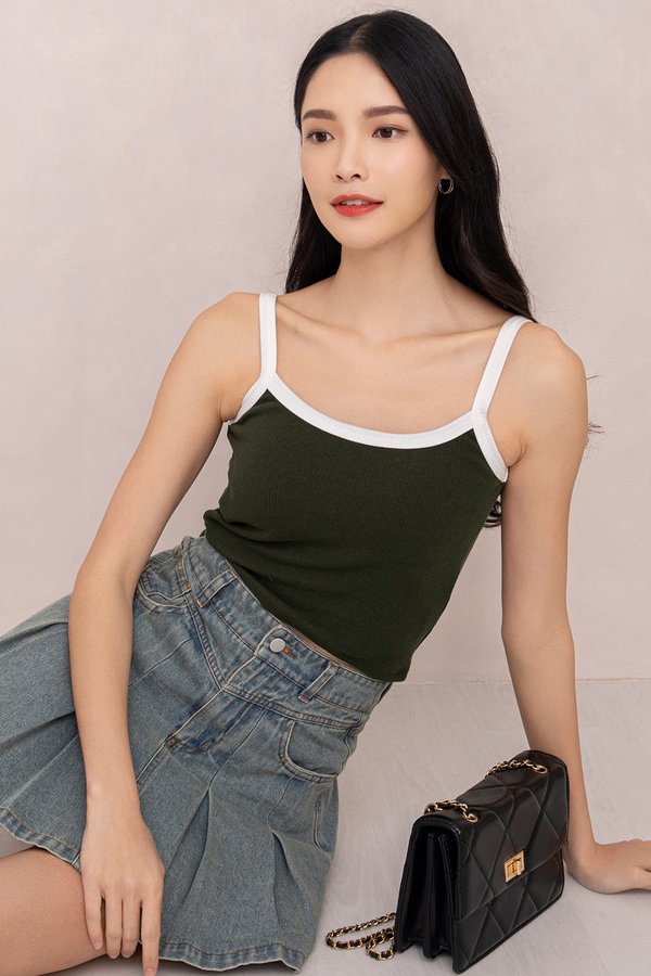 Rorie Padded Top Olive